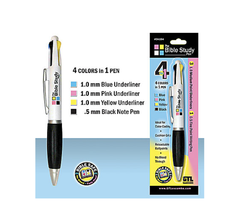 Bible Study Pen - 4 Colors in 1