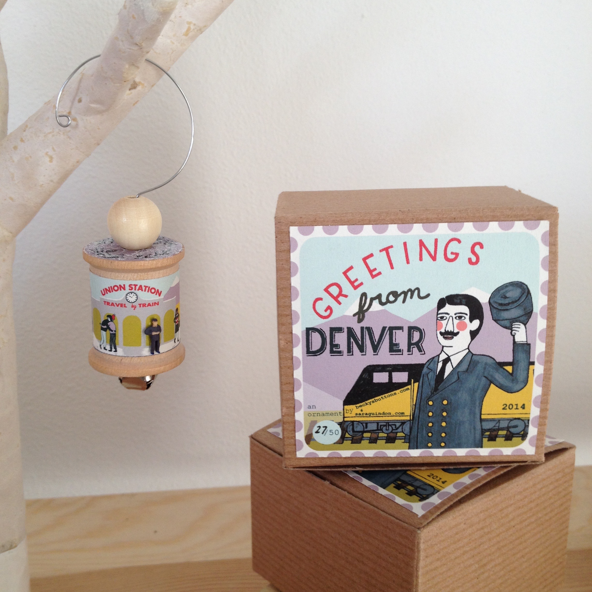 Custom Denver Themed Ornament for the I Heart Denver Store
