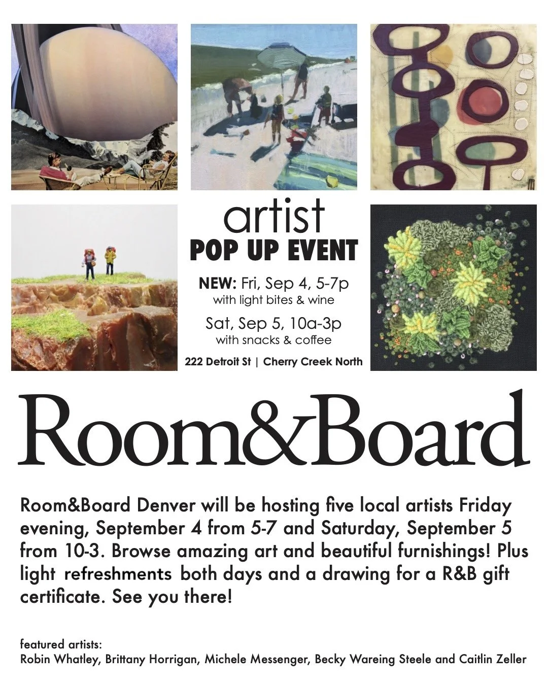 Room &amp; Board Artist Pop Up Event