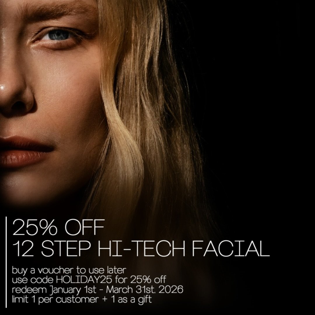 DON&rsquo;T MISS OUT BIGGEST SALE OF THE YEAR! 

✨1. 12 STEP HI-TECH FACIAL
Use code HOLIDAY25 and enjoy 25% off our Signature 12-Step Hi-Tech Facial.
Redeemable January 1 - March 31, 2026.

🎁 2. HOLIDAY GIFT SET NŪR HEALING OIL
+ GUA SHA TOOL&mdash