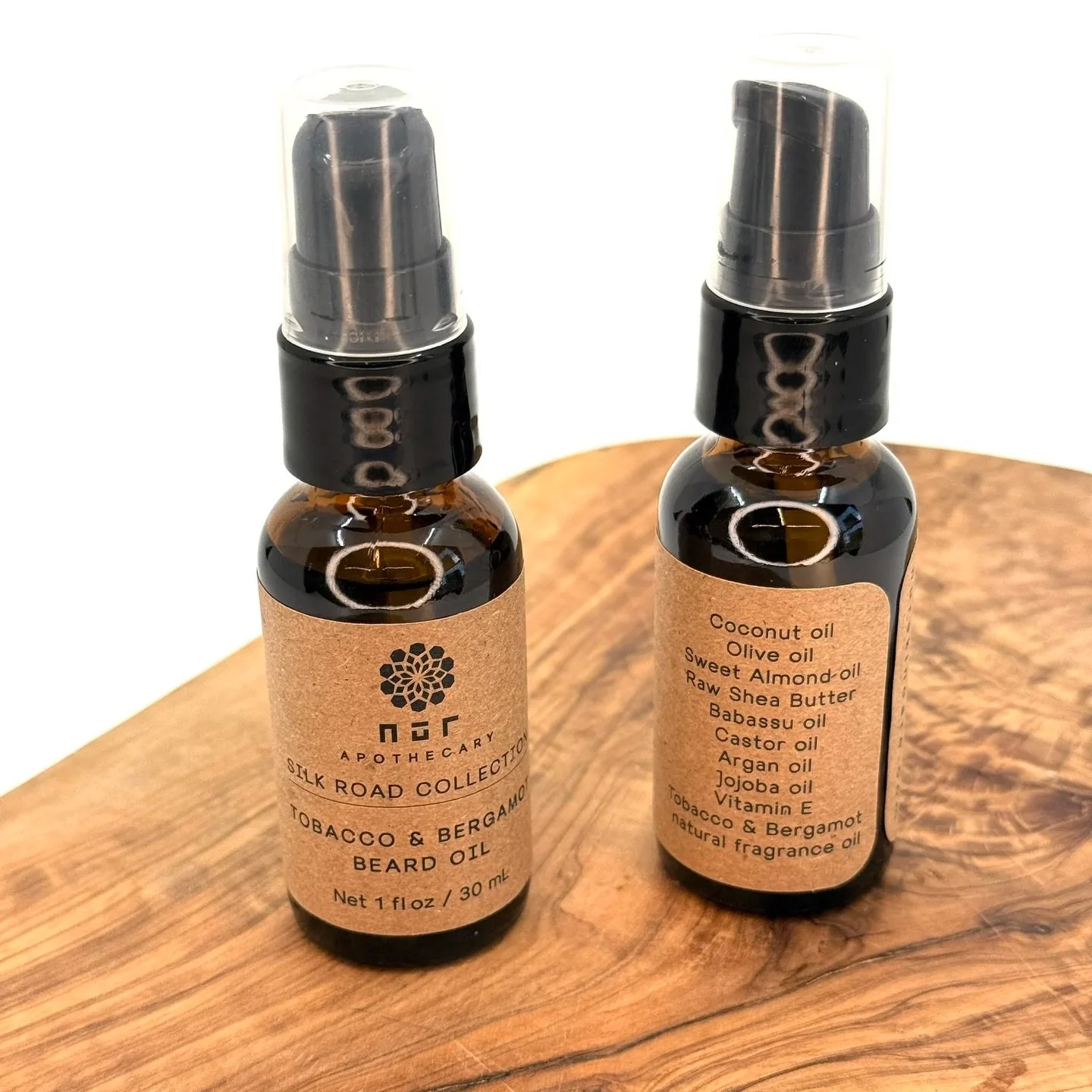 SILK ROAD COLLECTION

Tobacco + Bergamot Beard Oil

Handcrafted with Argan Oil and Shea Butter, this silky beard oil has a woodsy tobacco and bergamot natural scent. Softens hair while smelling great. 

#nurskincare #apothecary