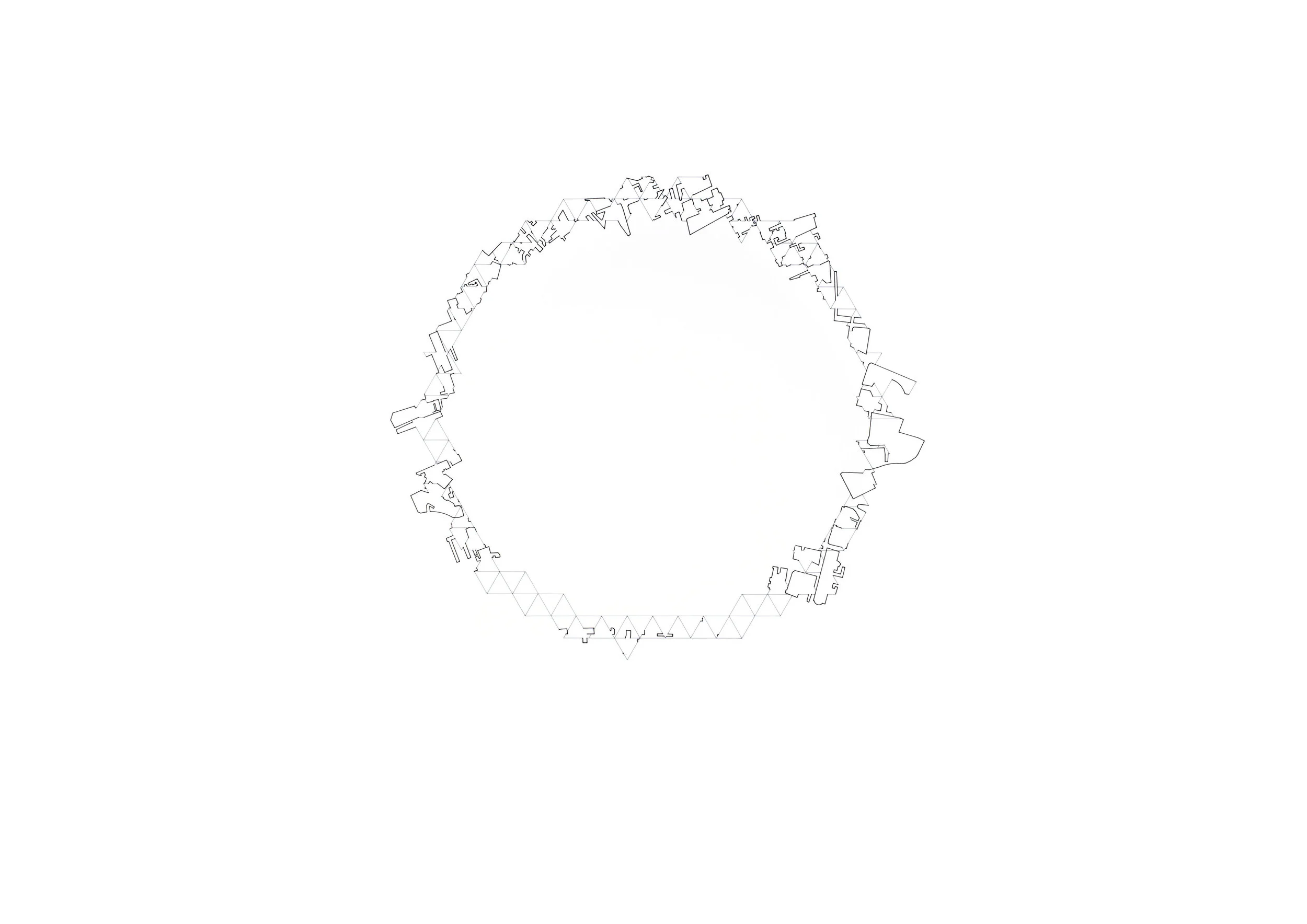 A Circle 3 (2017) - 841 x 594mm, ink on layered film