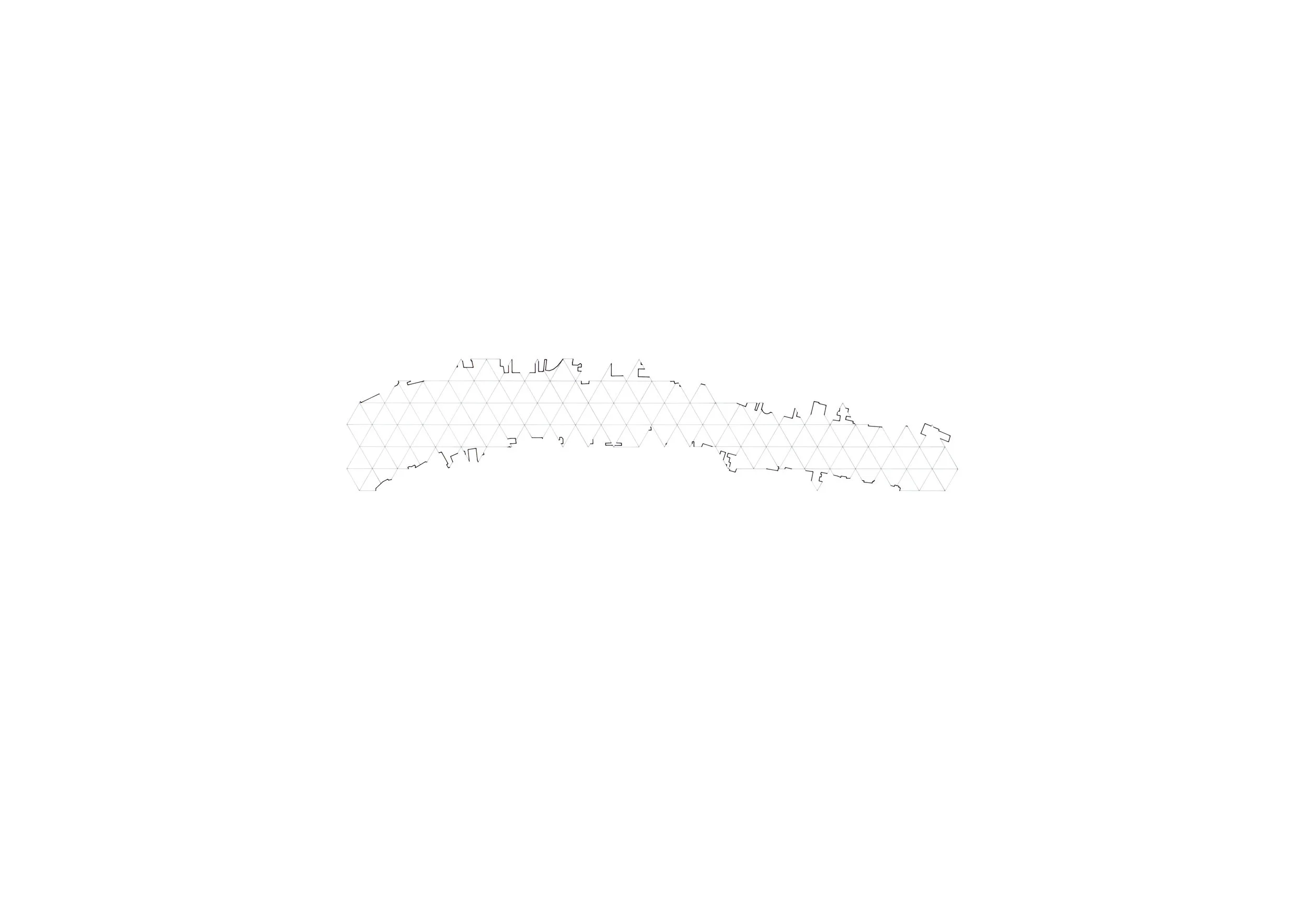 A Course 3 (2017) - 841 x 594mm, ink on layered film, hand drawn