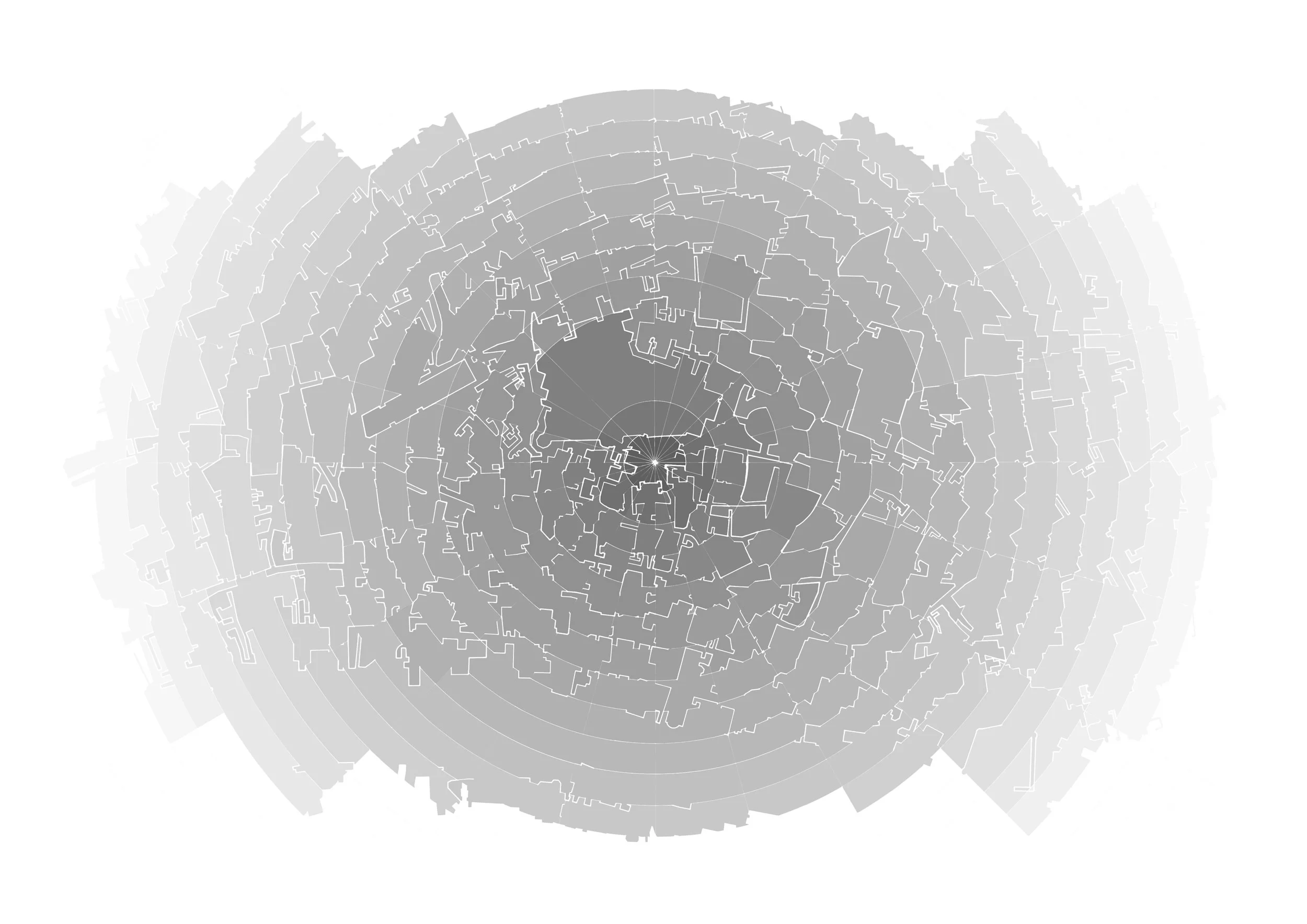 City Of Blocks 2 (2017) - 841 x 594mm, digitally processed hand drawing