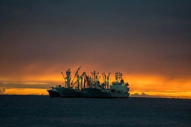 Fish Processors. These boats employ many locals from Kiribati (Christmas Island)