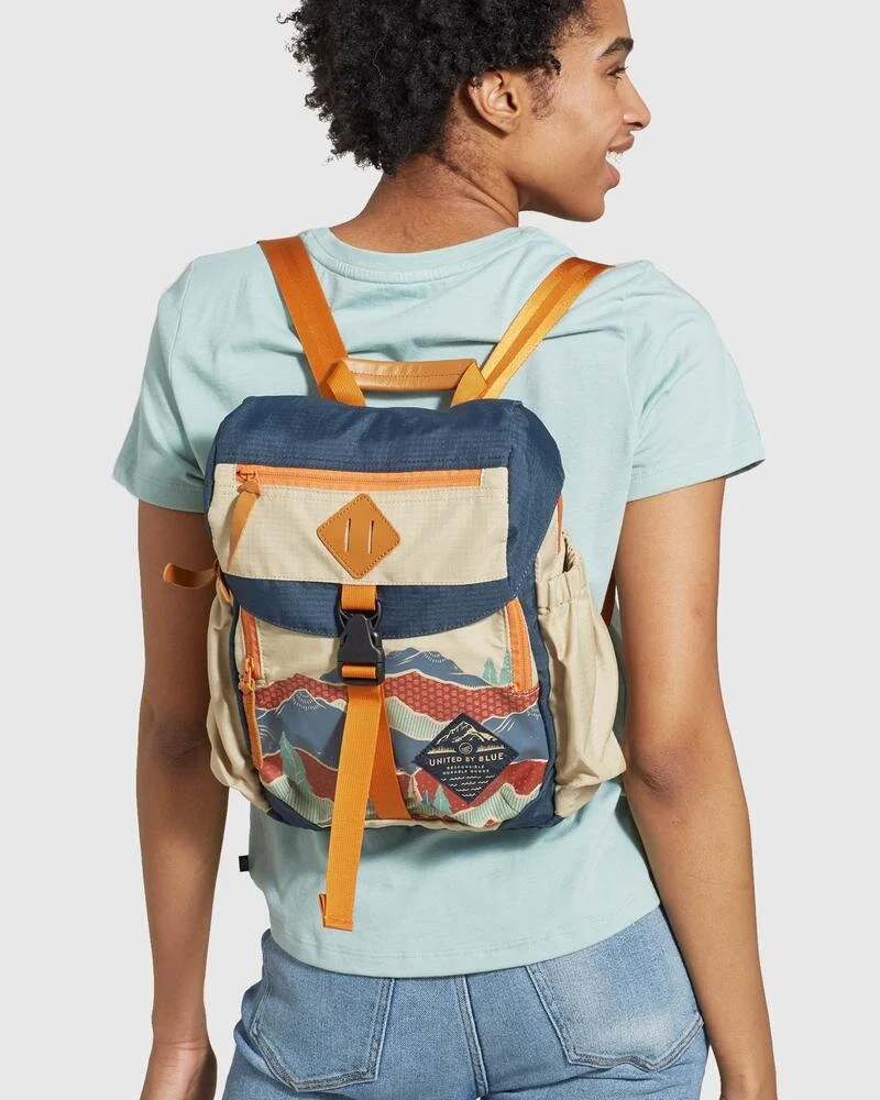 united blue backpack
