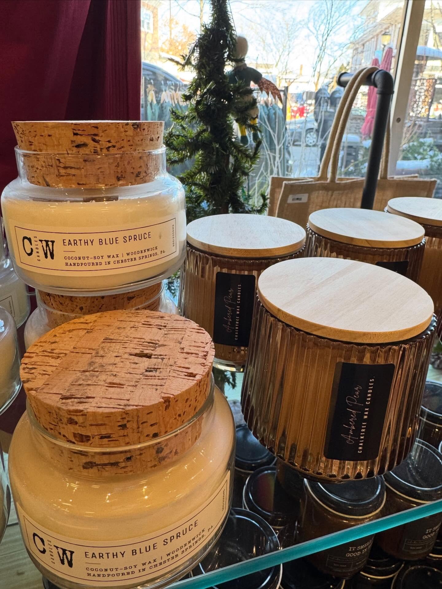It&rsquo;s December 16th so you know what that means @harveyoak?! The shop is still being stocked with NEW gifts from local makers! Welcome to Monika from @chalktreewaxcandles! Her hand poured, coconut wax candles look and smell amazing!