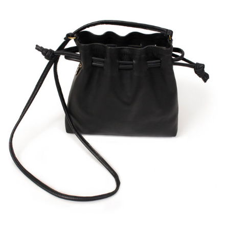 Clare V. Petit Henri Handbag - Black with Studs