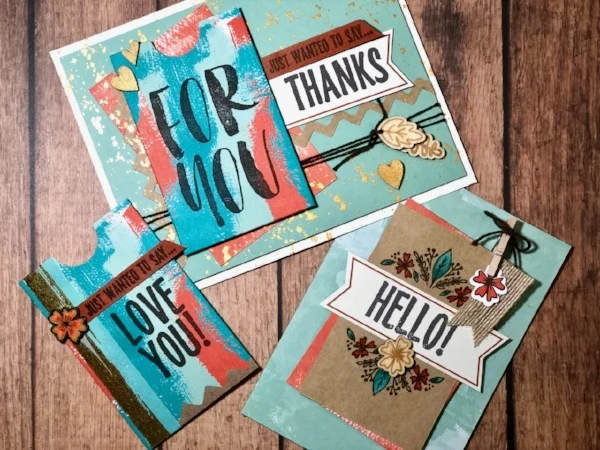 Other cards made from the August 2016 Paper Pumpkin