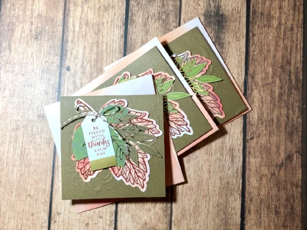 Cards made with the September 2017 Paper Pumpkin using the kit design.