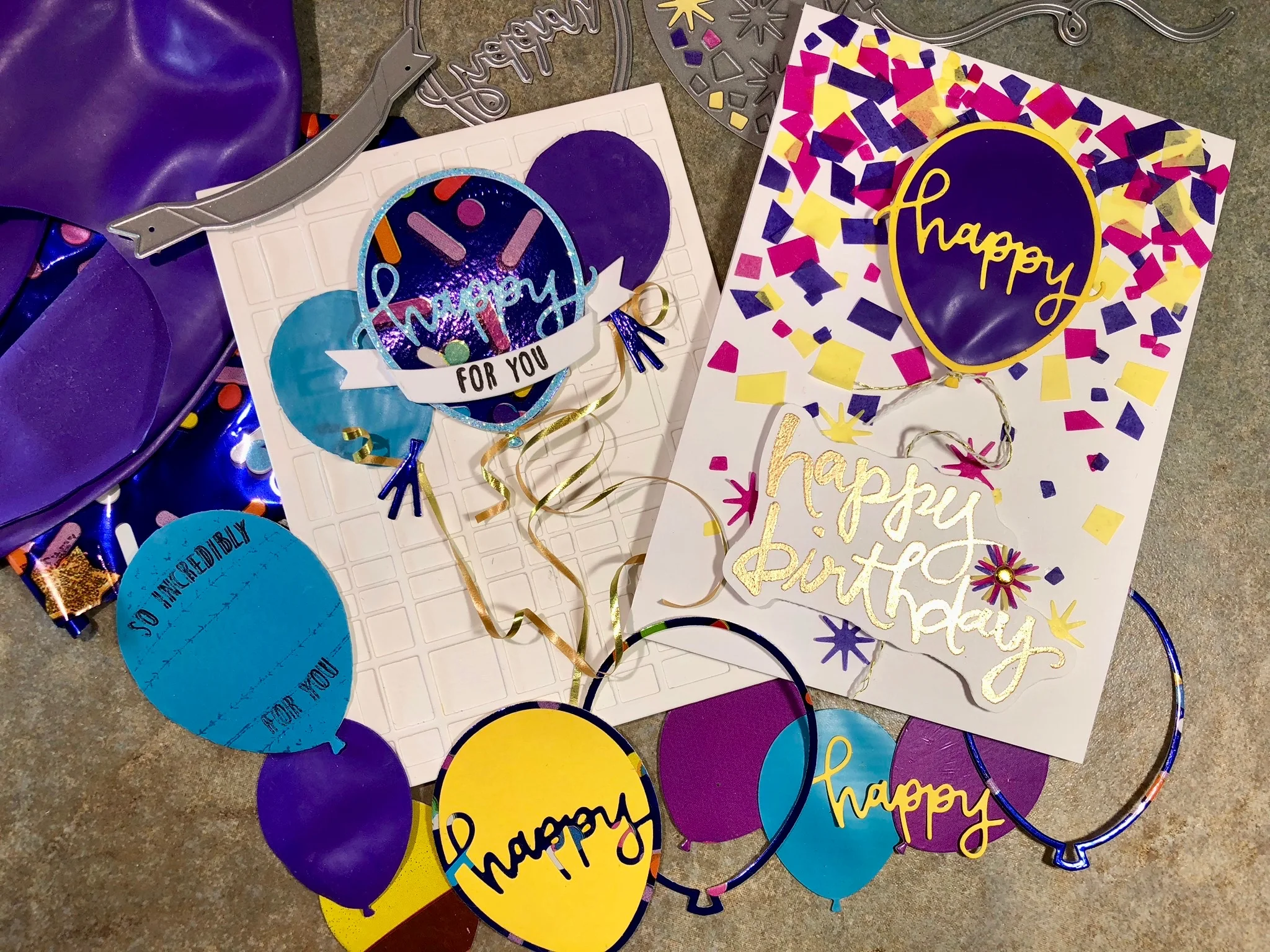 Challenge: Concord & 9th Mixed Media with Happy Balloons