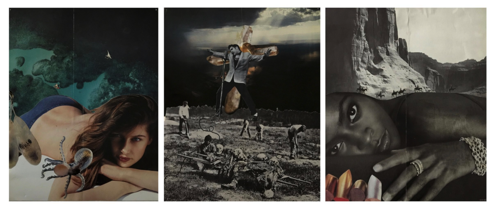 Crucifixion of the King Flanked by Goddesses of the Ocean and the Earth