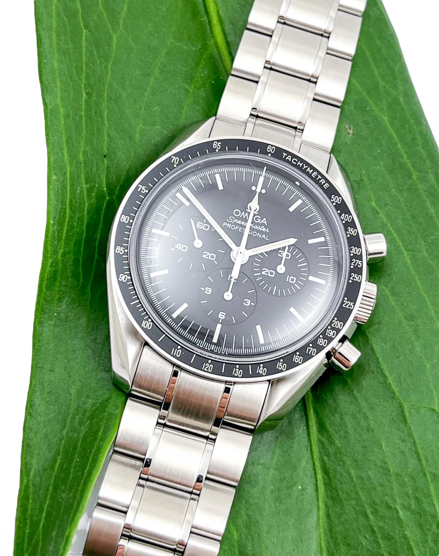 Omega Speedmaster Professional MOON WATCH Stainless Steel Mens Wristwatch  Calibre 1861 Ref Has been Full Restored — About Time - Main Image