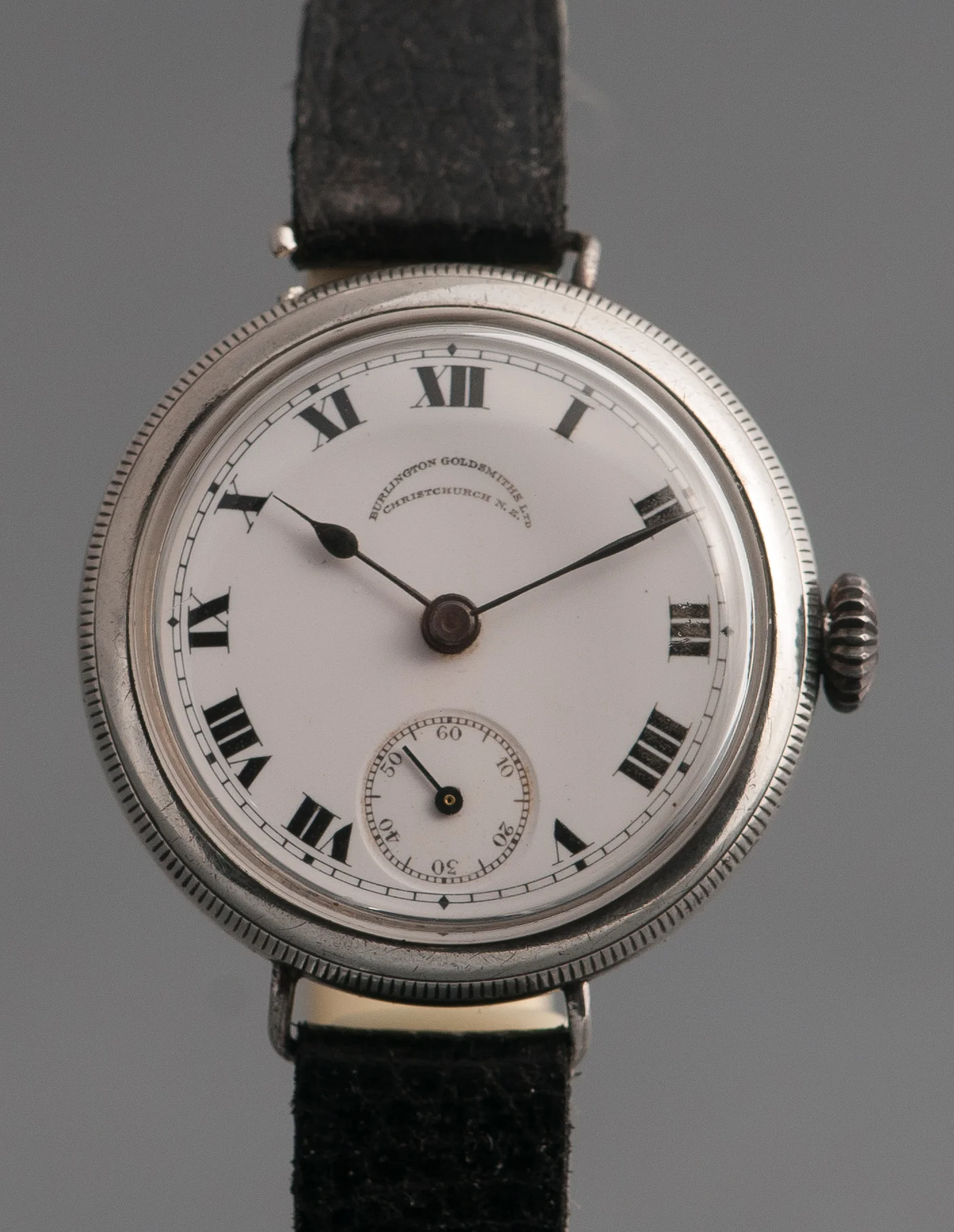 Sterling Silver 1920s Manual Burlington Goldsmiths Ltd 13 Ligne Watch