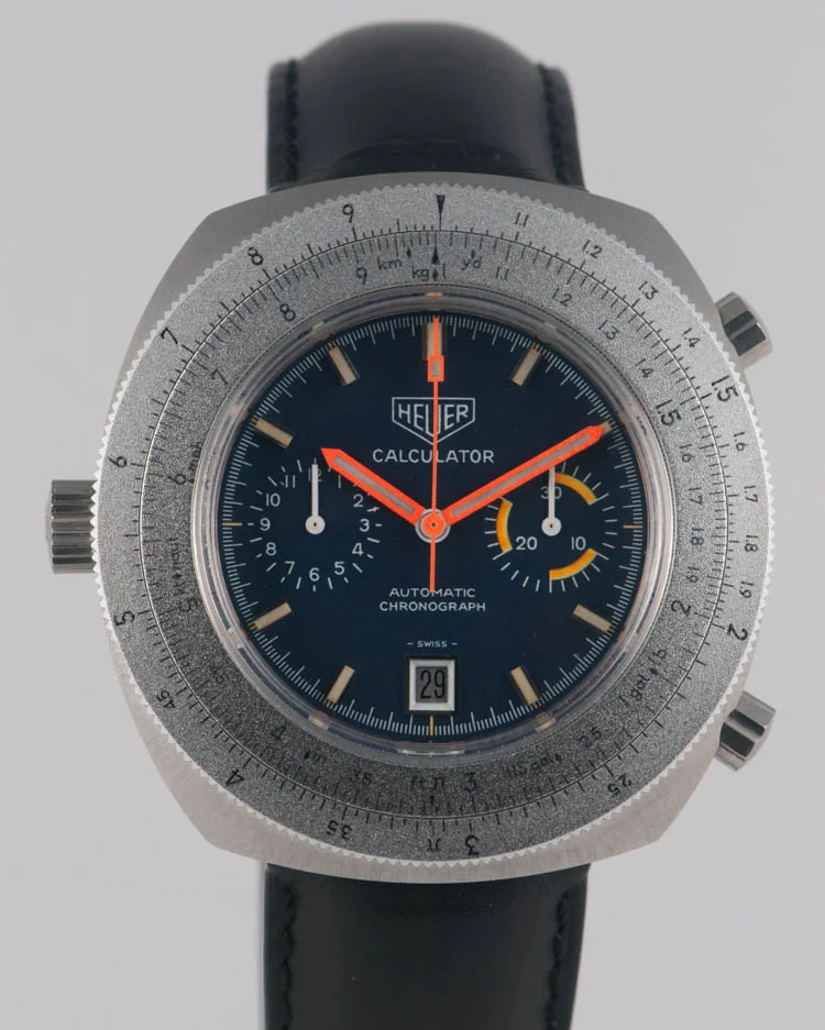 Heuer Automatic Chronograph Calculator Watch 1972 Calibre 11
