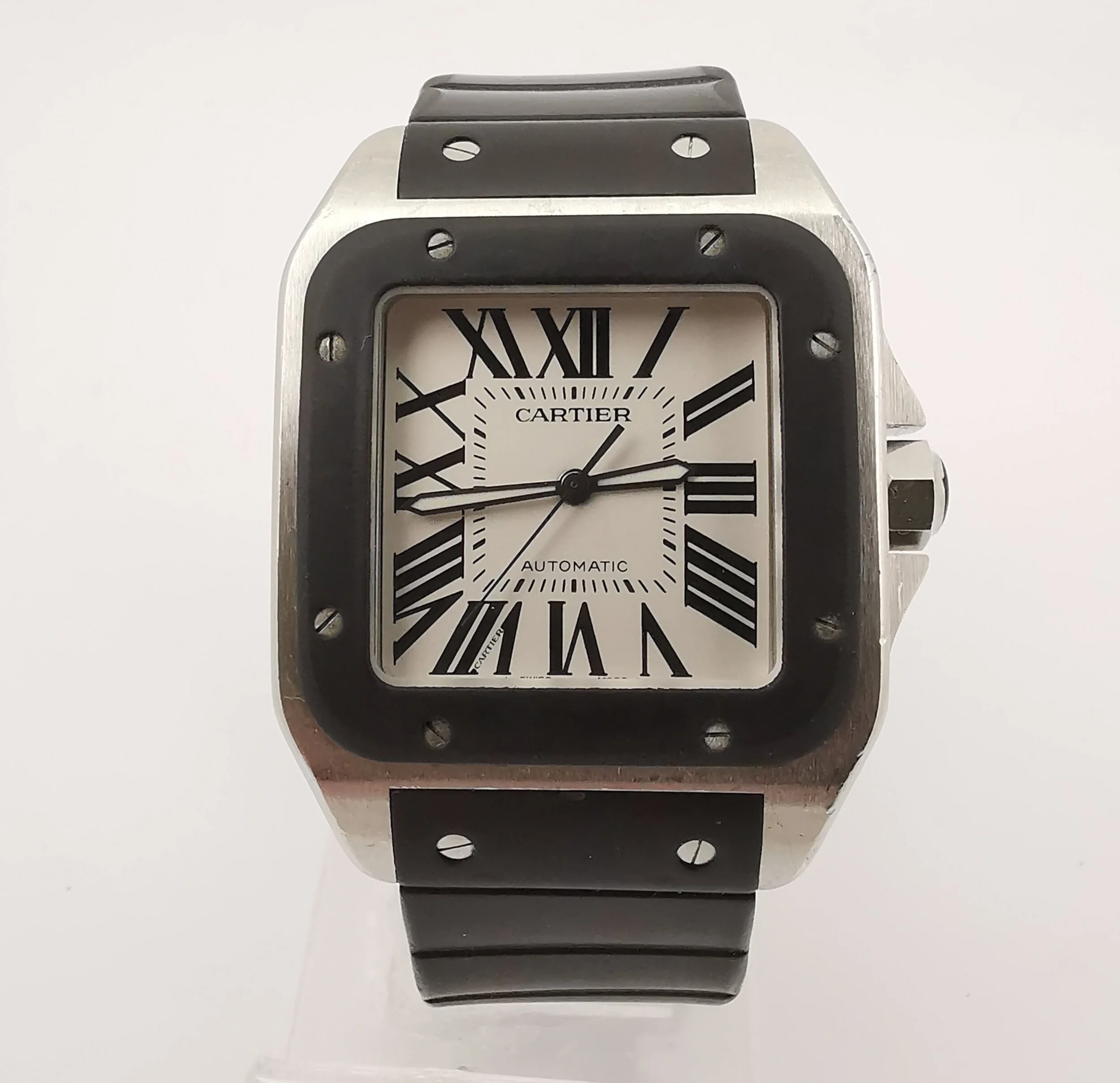 Cartier Watch With Rubber Strap on Sale 