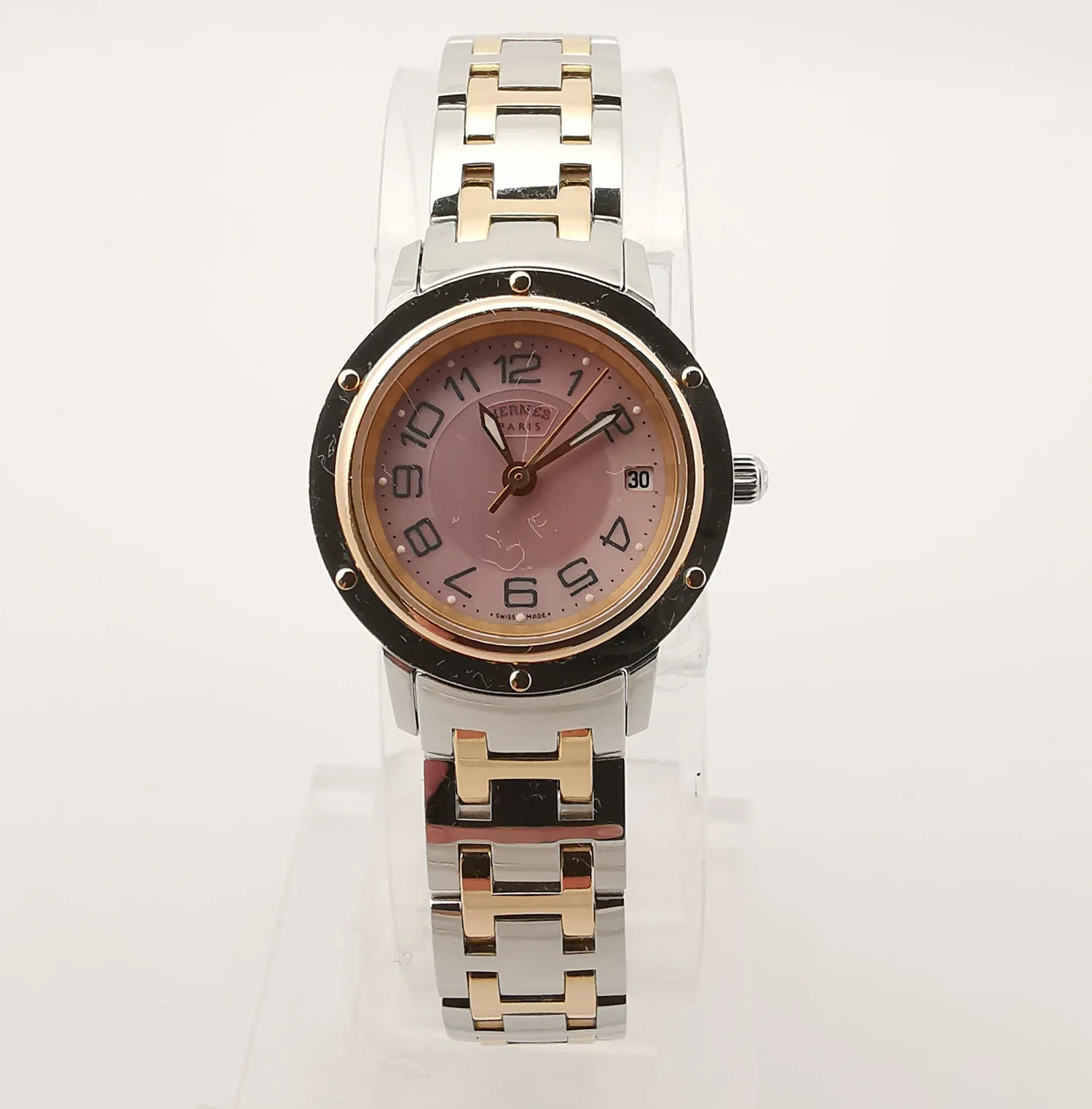 hermes gold watch ladies
