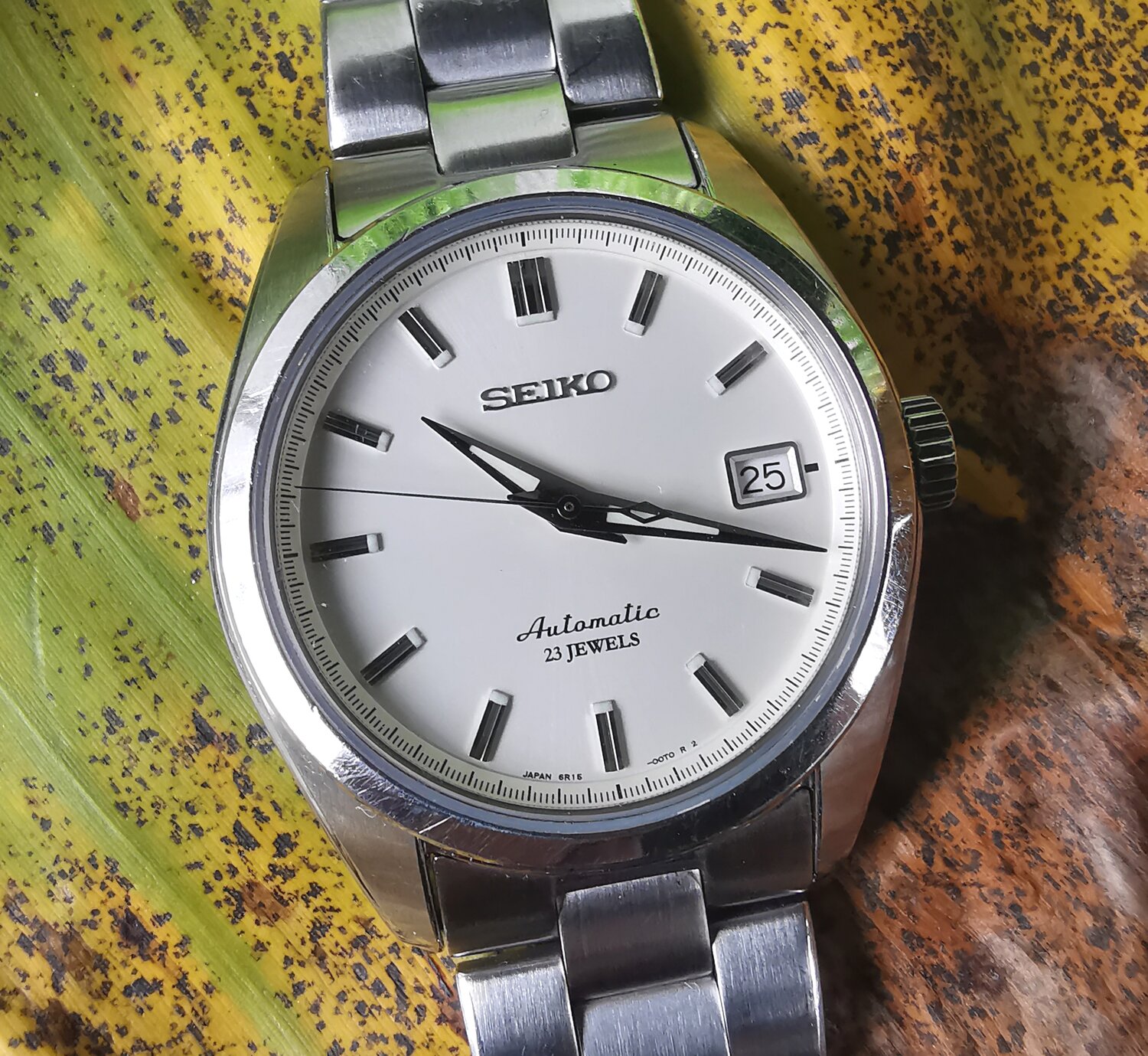 Seiko Automatic Stainless steel Mens watch on bracelet 21 jewels with  papers — About Time