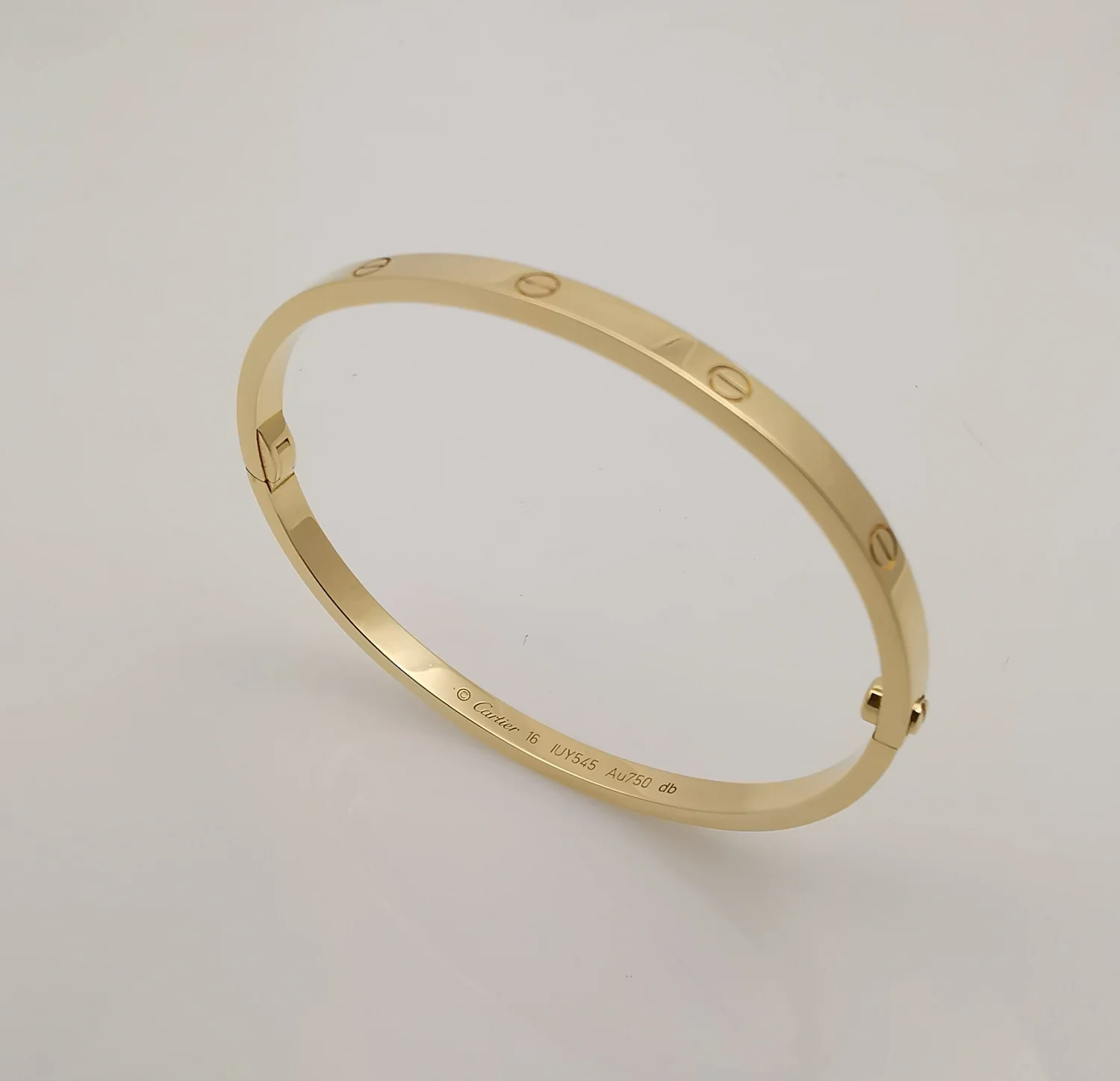 Cartier Love Bracelet 18ct yellow gold small size 16 New screw system Box  Certificates 2019 Model — About Time
