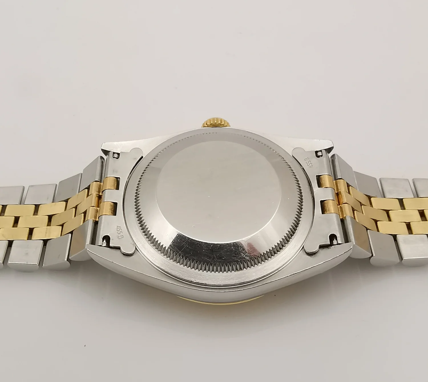 Rolex Oyster Perpetual Datejust 16233 Stainless steel 18ct yellow  gold Champagne diamond dial 1995 Box only — About Time