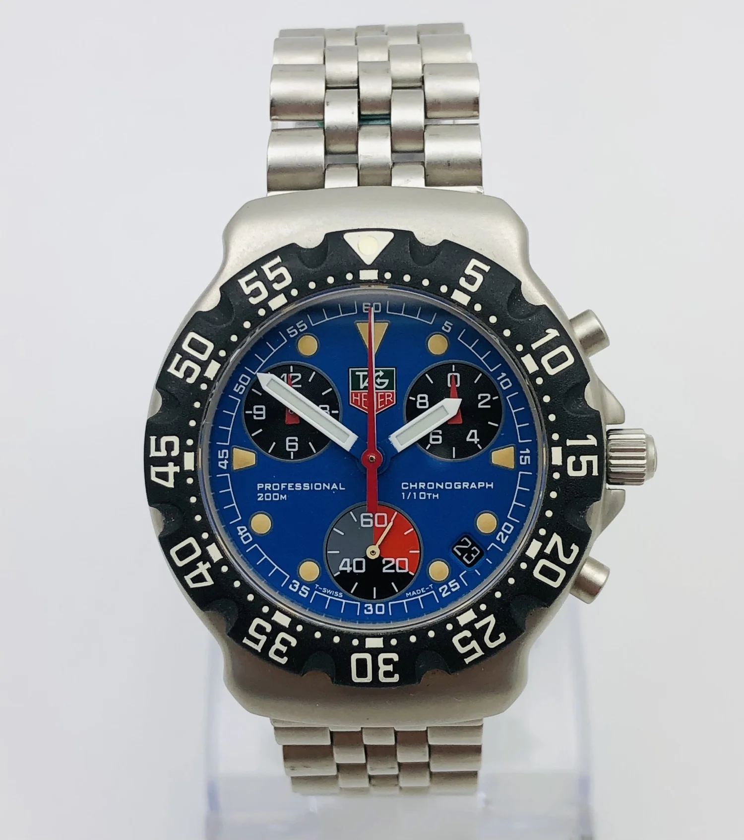 Tag Heuer Formula Chronograph Quartz Mens Wristwatch Model CA1210-1 Box  Papers from 1998 — About Time