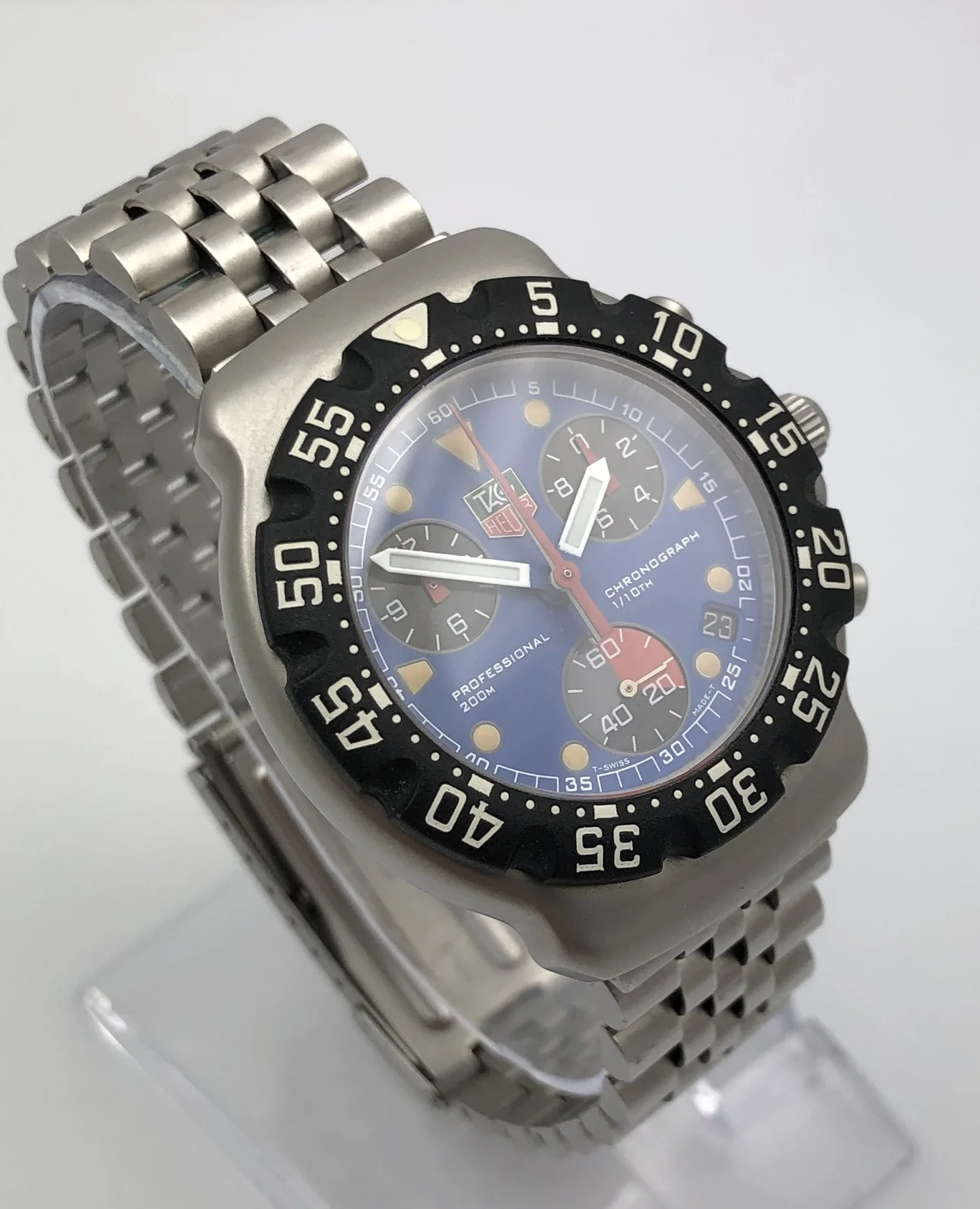 Tag Heuer Formula Chronograph Quartz Mens Wristwatch Model CA1210-1 Box  Papers from 1998 — About Time