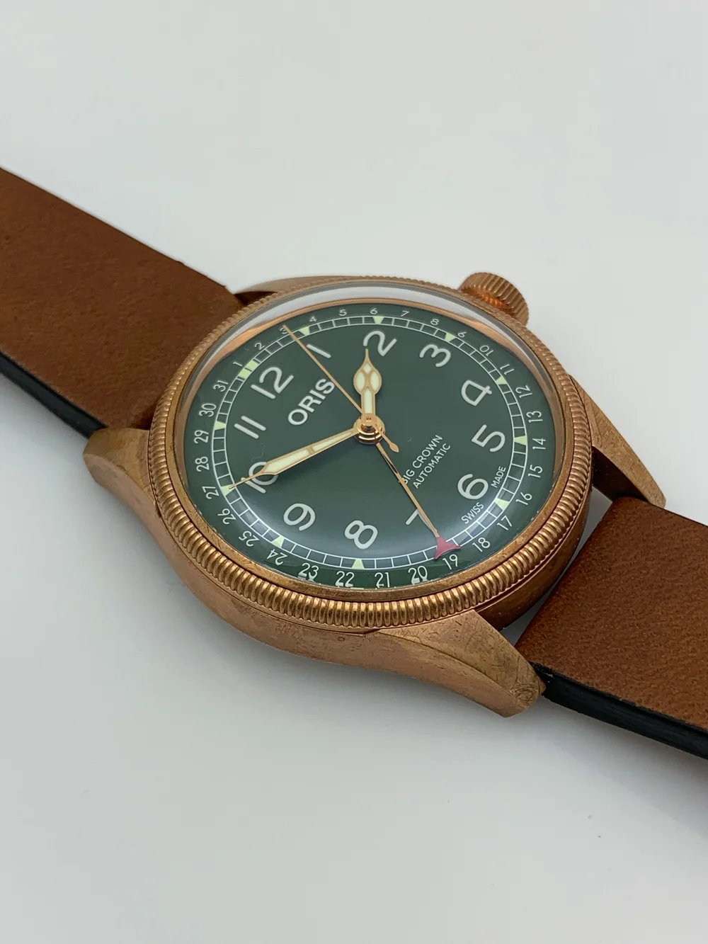 ORIS Big Crown Pointer Date Bronze 40mm Automatic Mens Wristwatch Box  Papers from 2020 — About Time