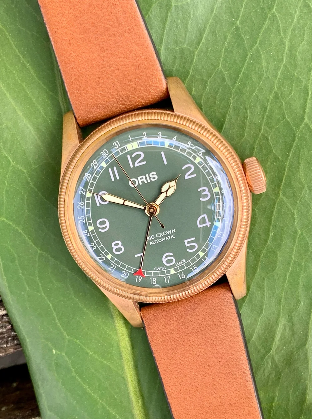 36mm Bronze Oris Big Crown Pointer Date 36mm For Sale Oris 36mm