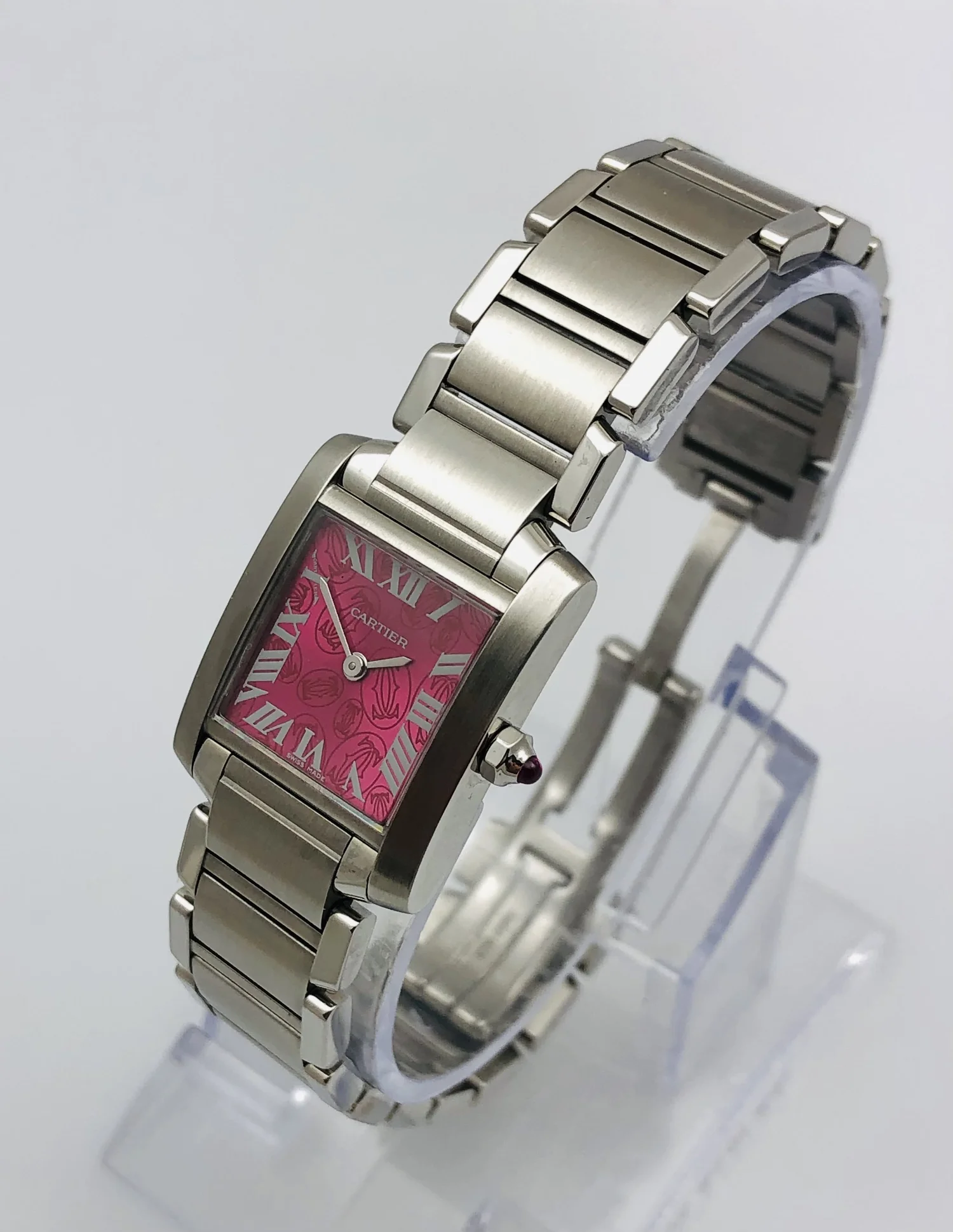 Cartier Tank Francaise SM Christmas Limited Pink Dial Watch Cartier Tank Francaise Limited Edition Japan – Luxo Time Firenze main image 4