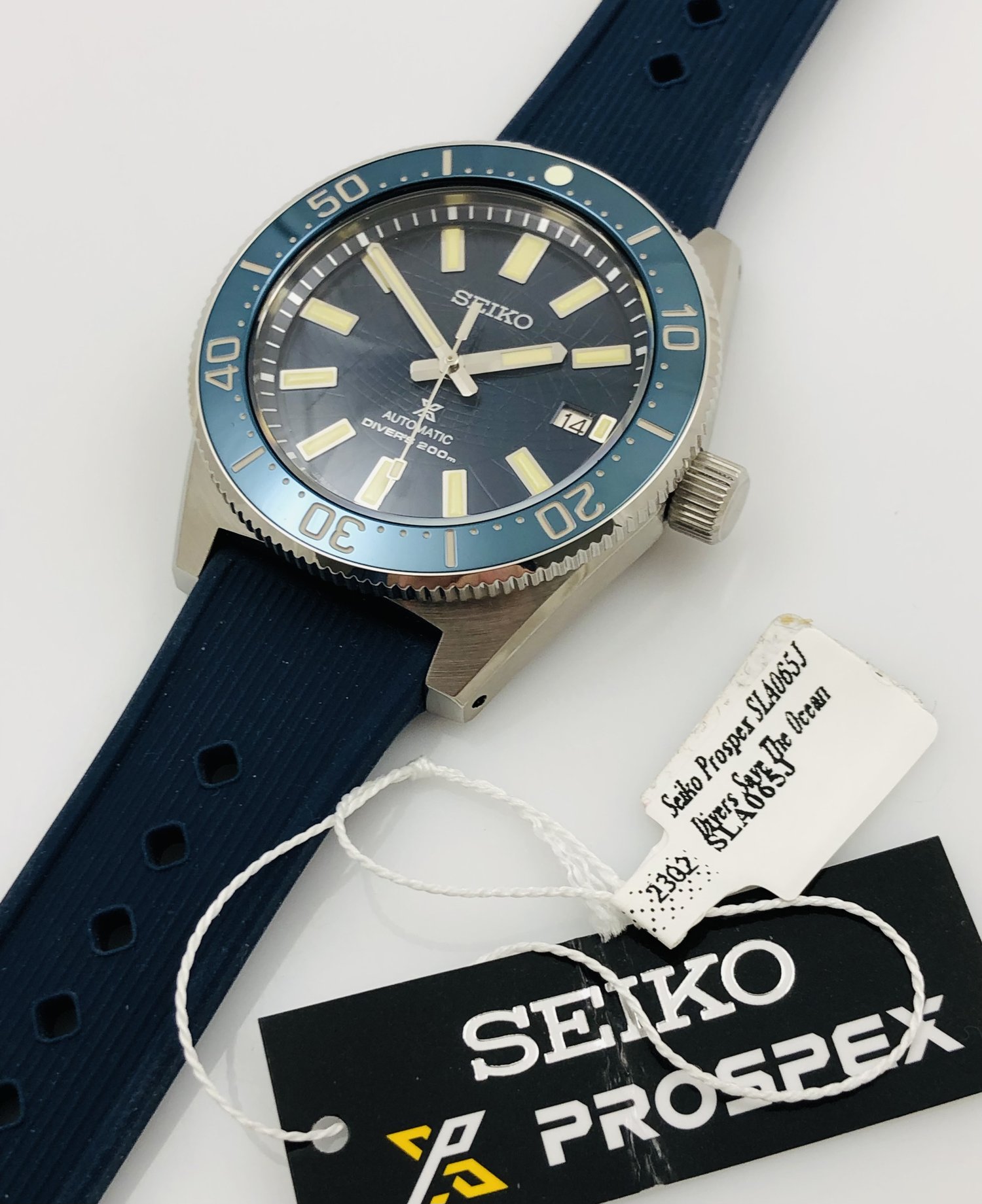 Seiko Prospex Diver 200M SAVE THE OCEAN 1965 Limited Edition of 1300 pieces  Stainless Steel Mens Wristwatch purchased in March 2023 Ref SLA065J NEW  UNWORN with Box, Tags and Certificate. — About Time