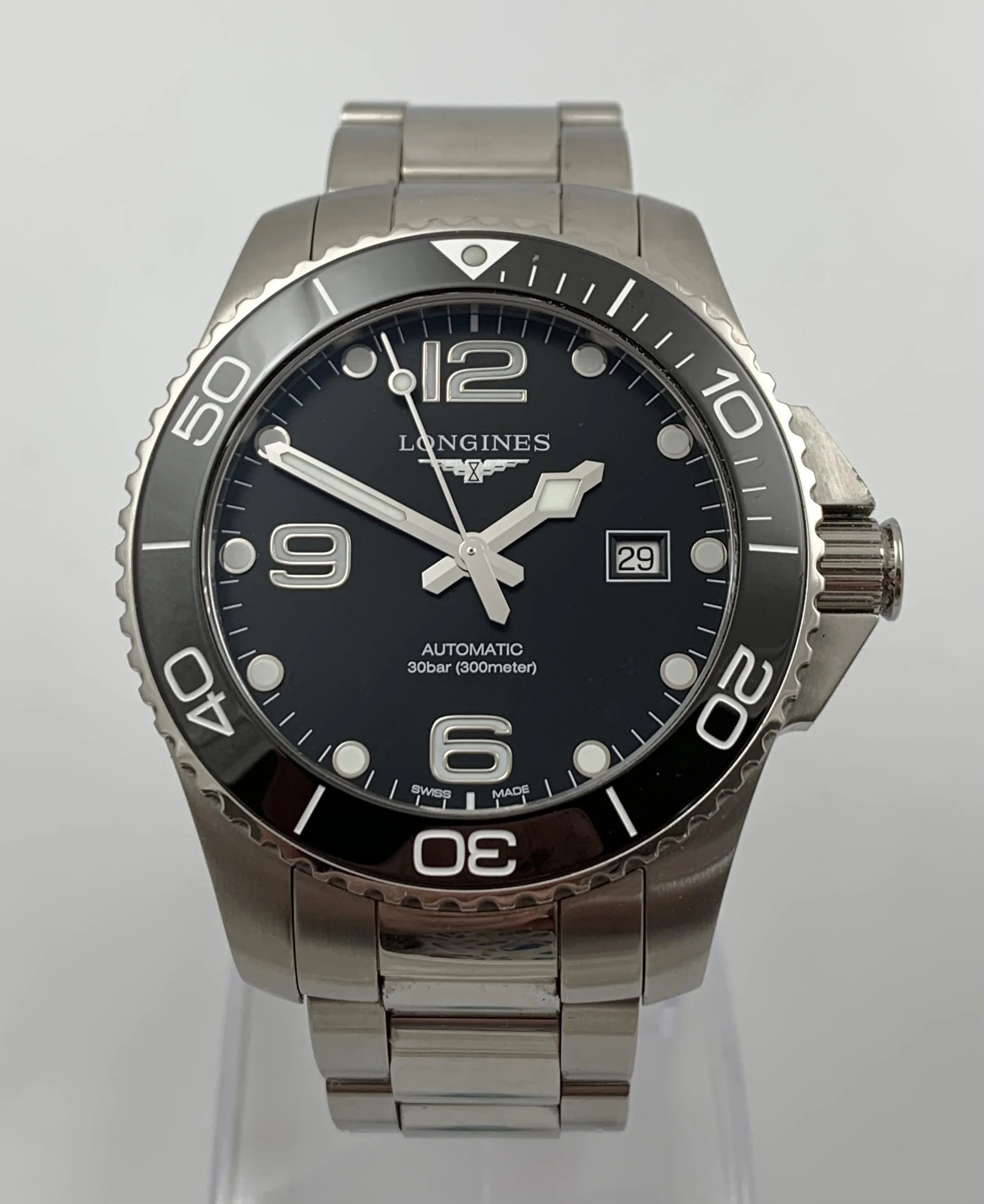 Longines Hydroconquest 300m Divers Automatic Stainless Steel Mens Longines Hydroconquest 300m Divers Automatic Stainless Steel Mens