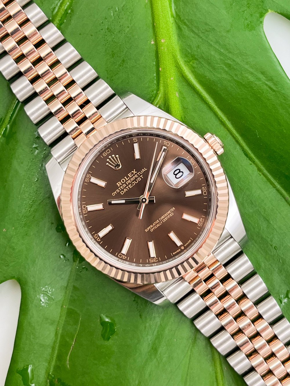 Rolex Oyster Perpetual Datejust 41mm 18ct Rose Gold Stainless