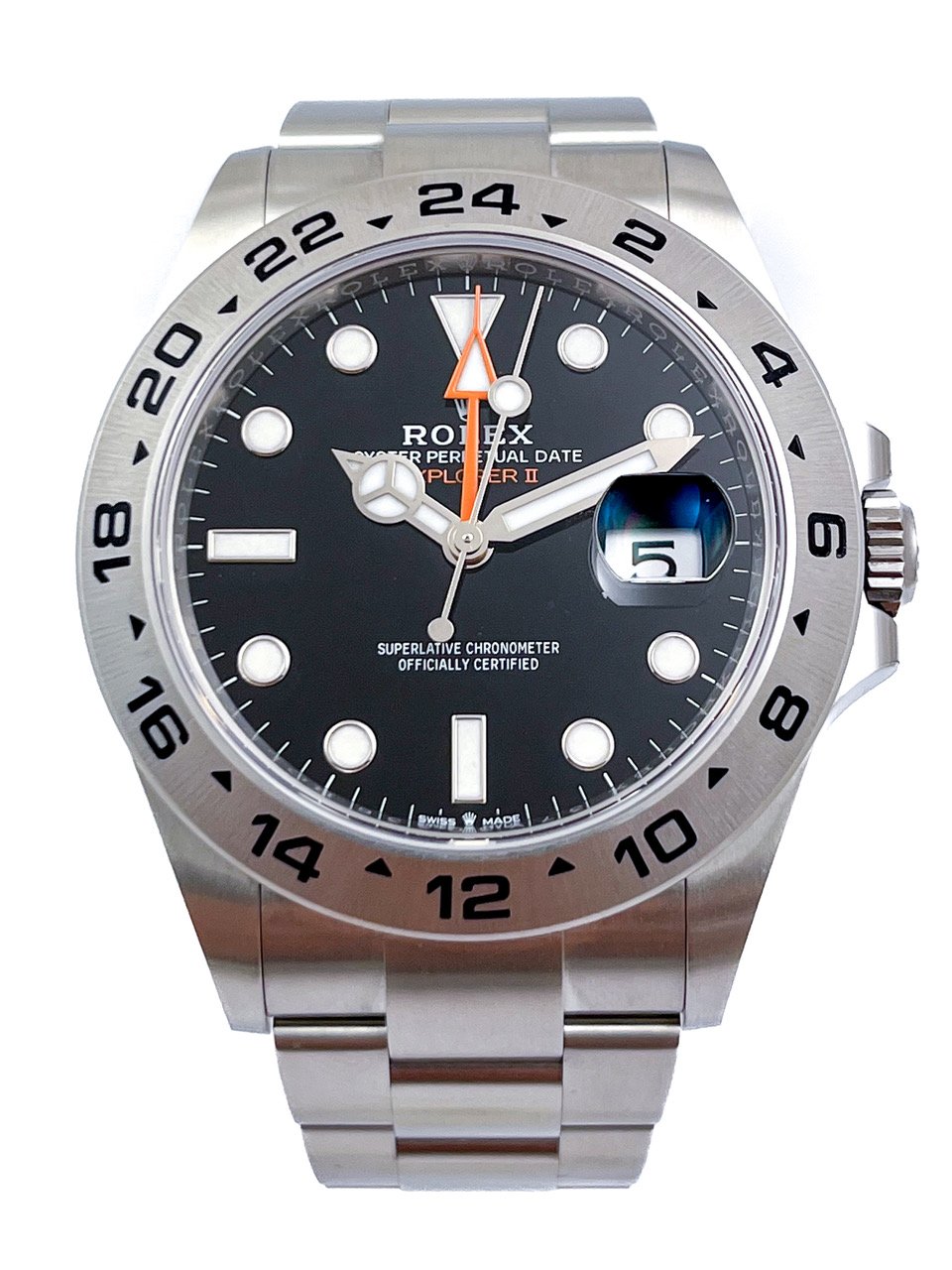 ***** ON HOLD ********* Rolex Oyster Perpetual EXPLORER II Ref 226570 Steel Mens Wristwatch from 2023 complete with Box and Papers