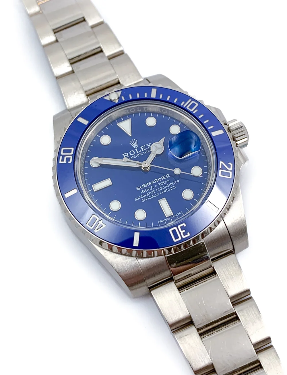 Submariner 116619 Smurf Rolex Submariner Rolex Oyster Perpetual