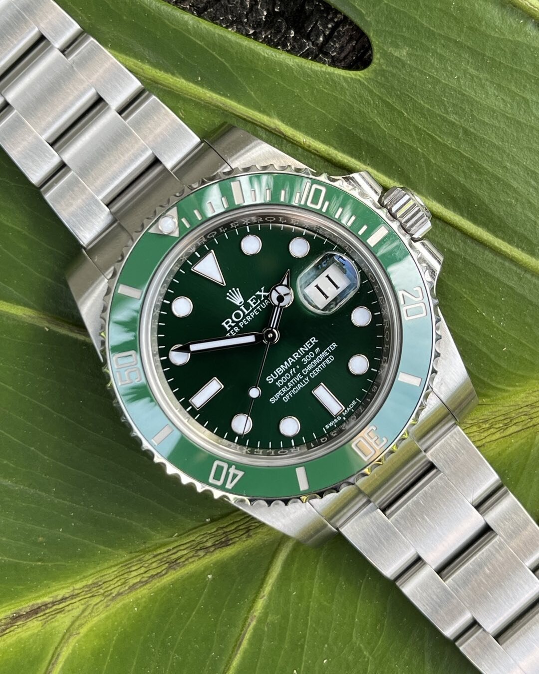 Have not had a Hulk in this condition for a while.  #rolex #hulk #116610LV