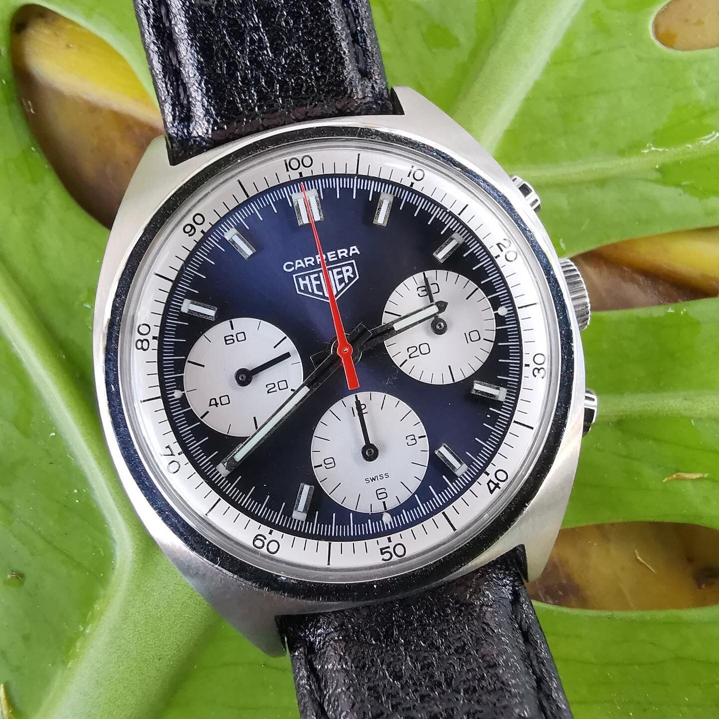 Heuer Carrera 1974

The vintage Heuer Carrera is about as cool a chronograph as you can get, featuring amazing vintage looks, true Motorsports pedigree and a design originally penned by the man himself: Mr. Jack Heuer. The Carrera got its name (in 19