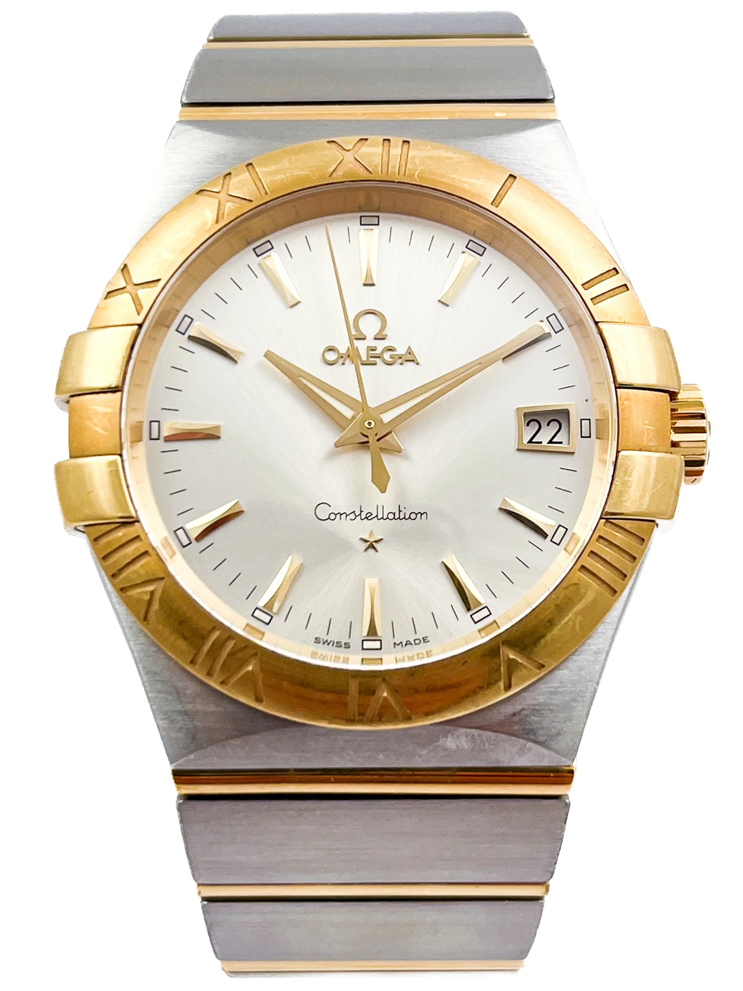 Omega Constellation 18ct Gold and Stainless Steel Quartz 35mm Mens  Wristwatch Ref — About Time