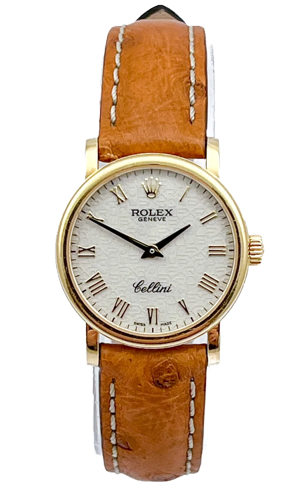 Rolex Cellini Solid 18ct Gold Quartz Ladies Wristwatch Ref 6110 from 2013 with Original Box and Papers — About Time