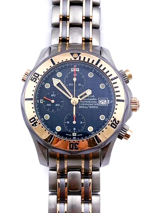Omega Seamaster TITANE 300m Automatic Chronograph Titanium and 18ct Rose  Gold Mens Wristwatch Ref — About Time