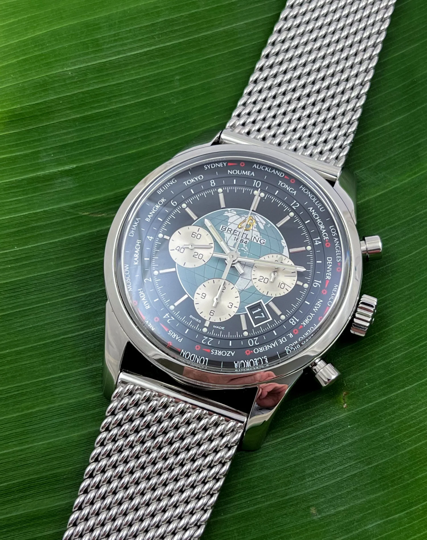 Stainless Steel Transocean Unitime Magnificent Breitling