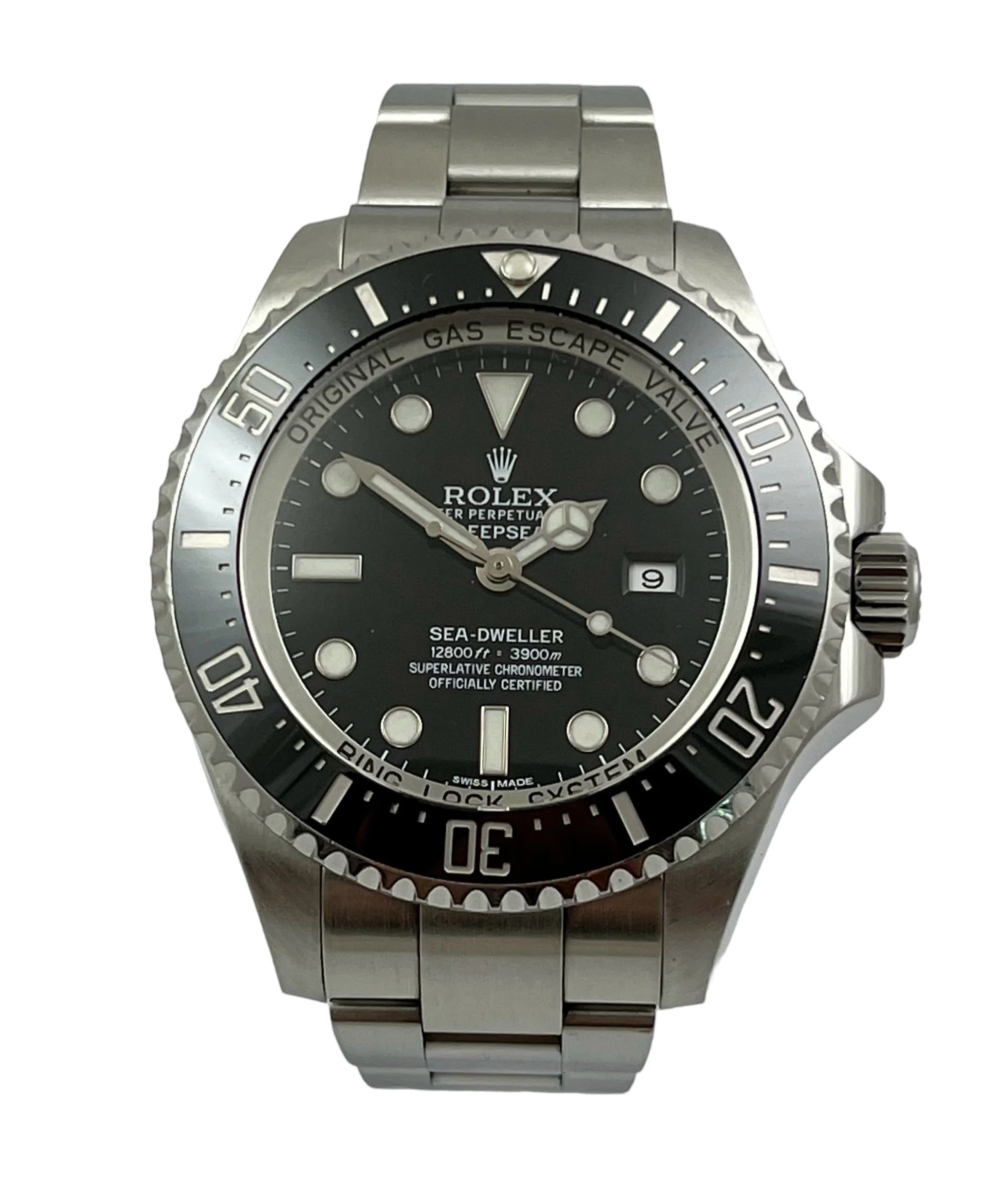 Rolex Oyster Perpetual DeepSea Sea Dweller Stainless Steel Mens Wristwatch Ref 116660 with Box and Papers