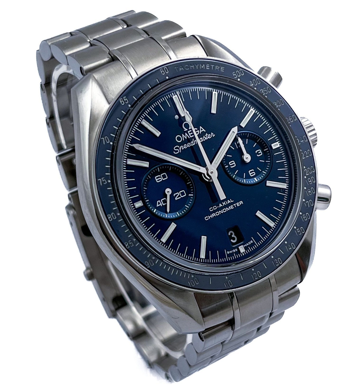 Omega Speedmaster TITANIUM Co-Axial Chronometer Automatic Chronograph Mens  Wristwatch Ref with Box and — About Time