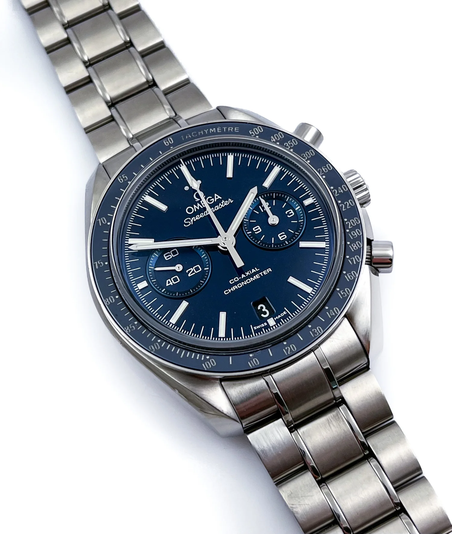 Omega Speedmaster TITANIUM Co-Axial Chronometer Automatic Chronograph Mens  Wristwatch Ref with Box and — About Time