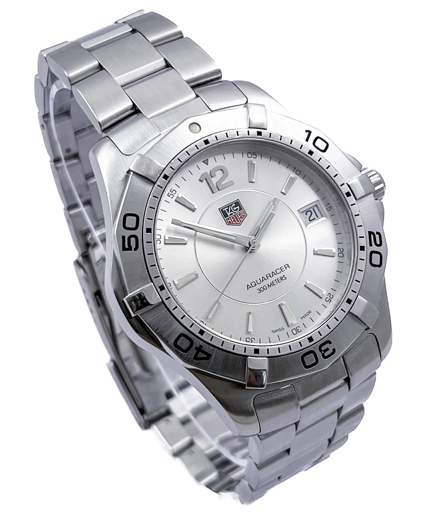TAG Heuer Aquaracer Quartz Mens Stainless Steel 39mm Wristwatch 