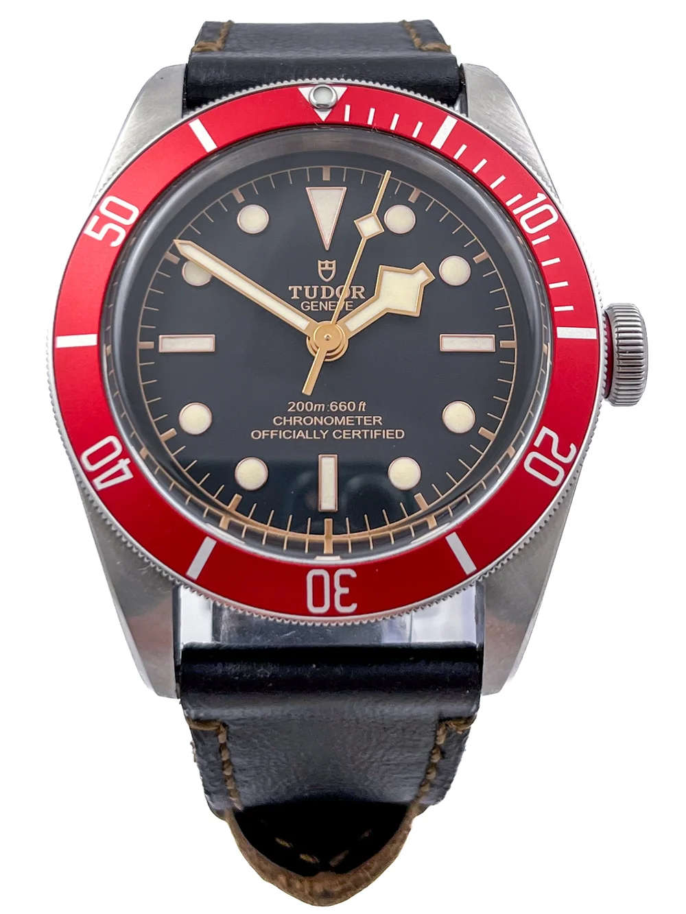 Tudor Black Bay RED Bezel Diver Ref 79230R Steel Wristwatch 2019