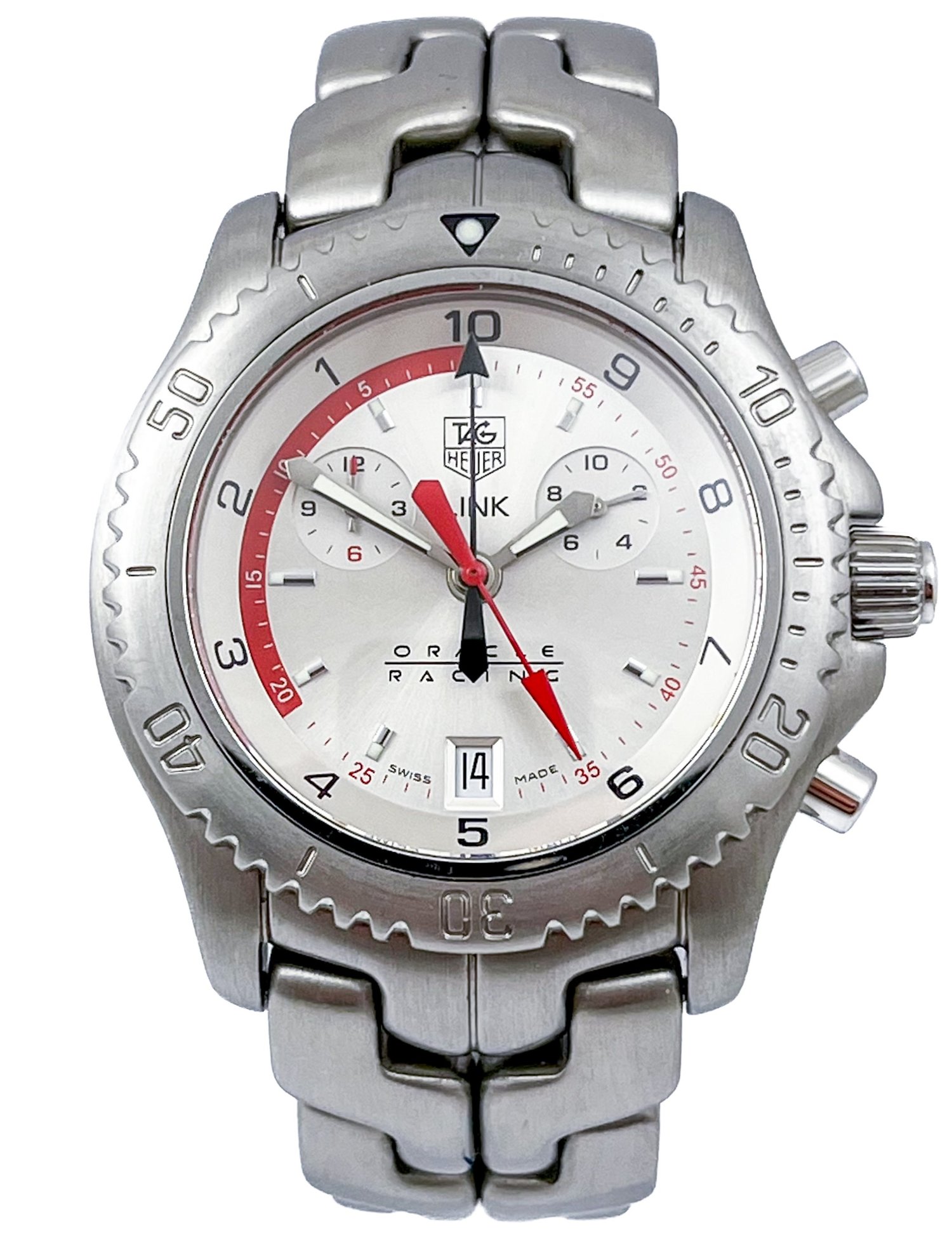 TAG Heuer Link Chronograph Oracle Racing Ltd Edition Mens Wristwatch CT1118  — About Time