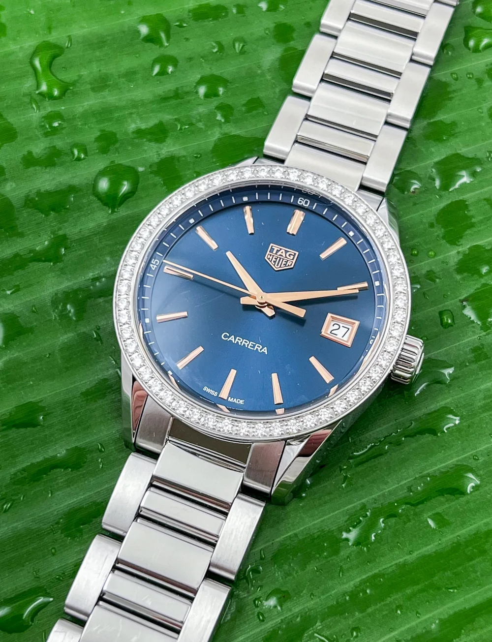 TAG Heuer Carrera DIAMOND Bezel Stainless Steel 36mm Ladies