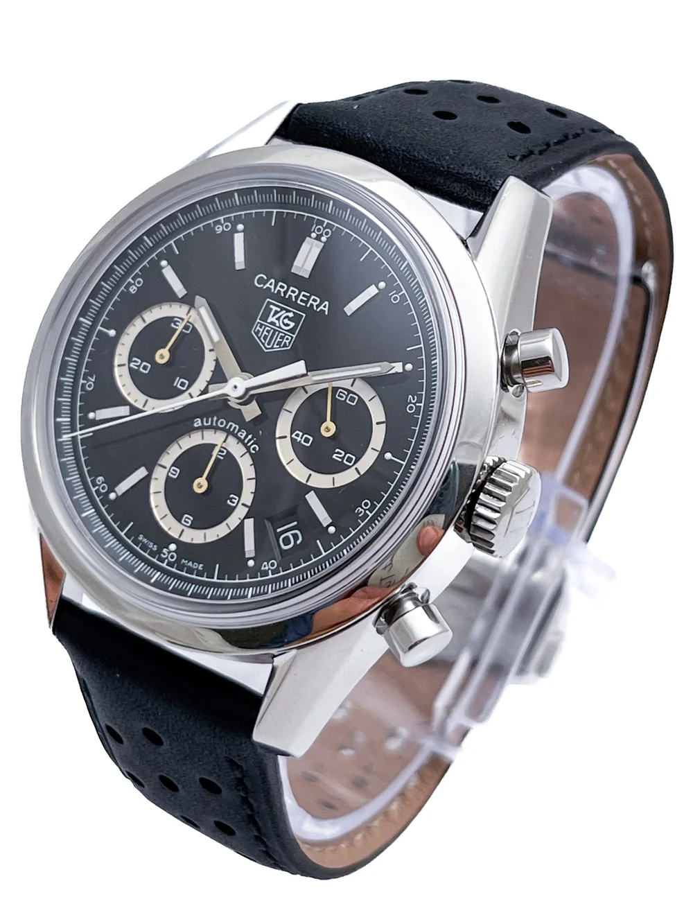 TAG Heuer Carrera Cal 17 Chronograph Automatic Steel Mens Wristwatch  CV2113-0 — About Time