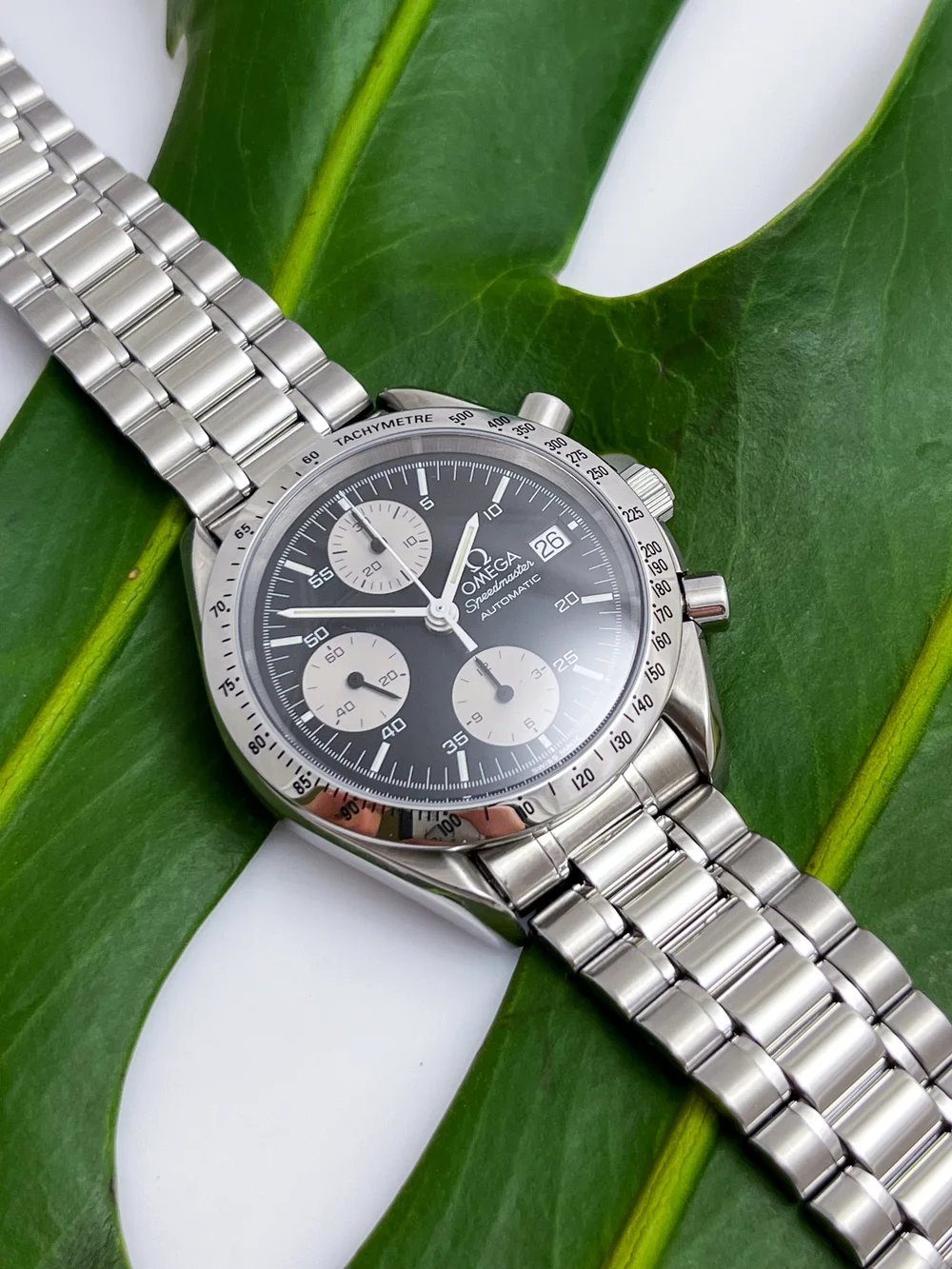 Omega Speedmaster Reverse PANDA Automatic Steel Mens Wristwatch Ref  — About Time
