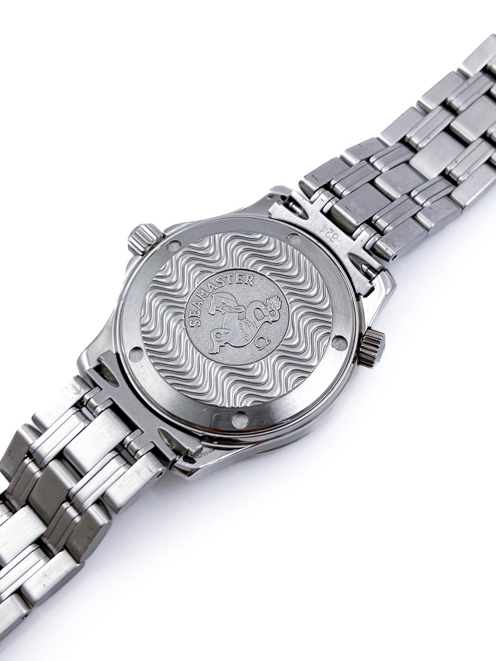 Omega Seamaster Professional 300 BLUE WAVE Steel Midsize Mens Watch Ref  — About Time